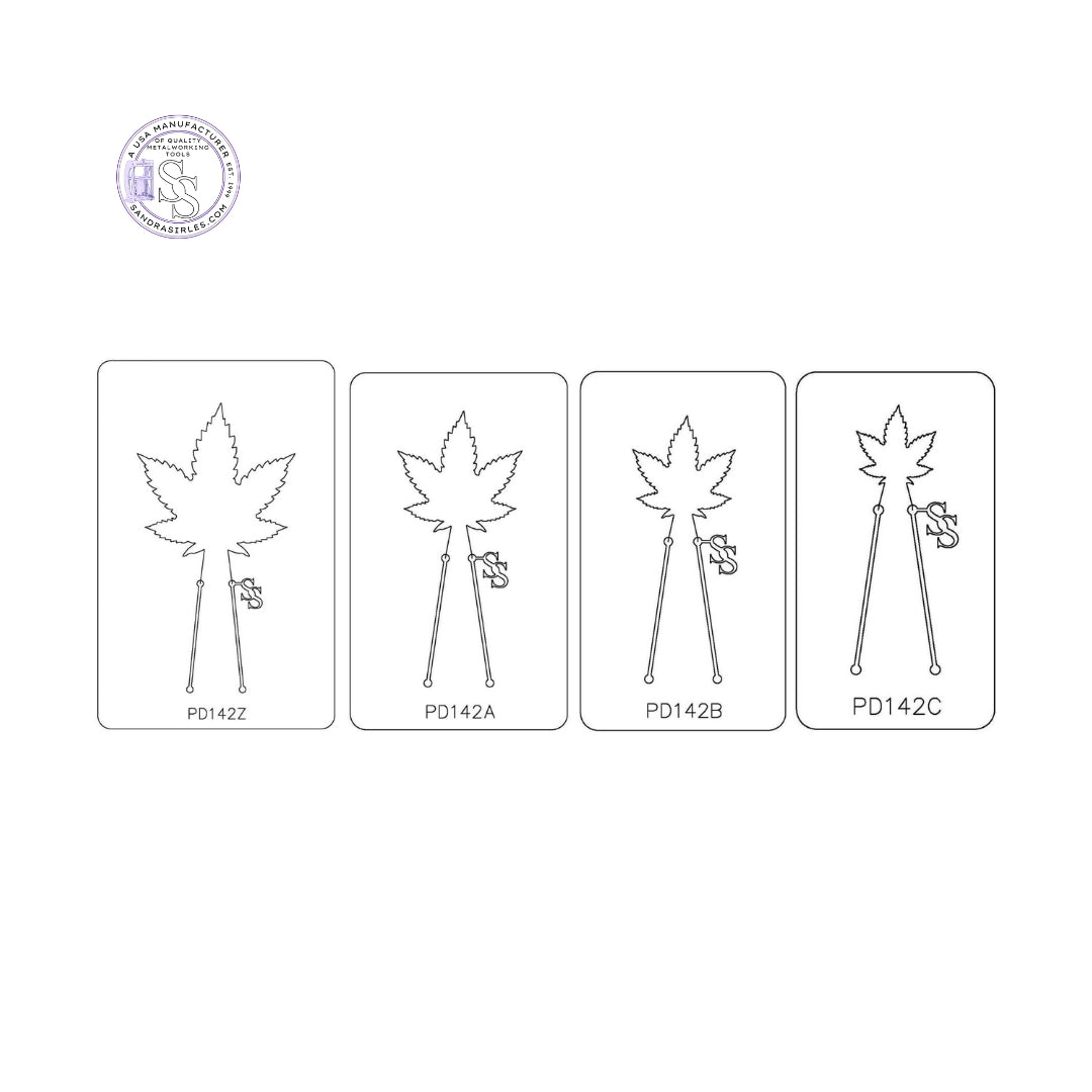 PANCAKE DIE PD142 CANNABIS LEAF